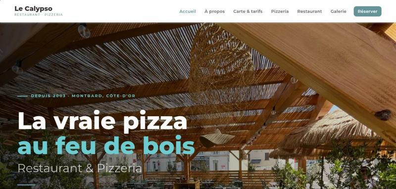 Aperçu du site web de Le Calypso