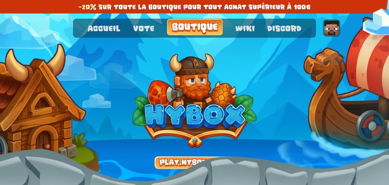 Aperçu du site web de Hybox