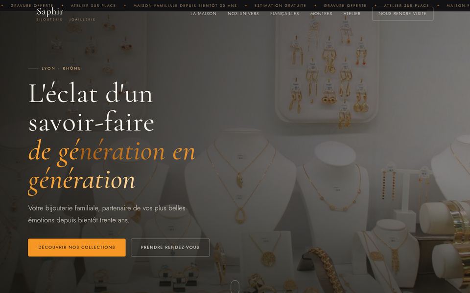 Aperçu du site : bijouterie-joaillerie